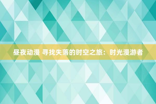 昼夜动漫 寻找失落的时空之旅：时光漫游者